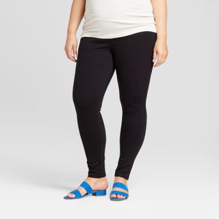 Isabel Maternity + Crossover Panel Ponte Pants