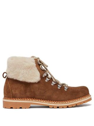Montelliana + Camelia Shearling Lined Suede Boots