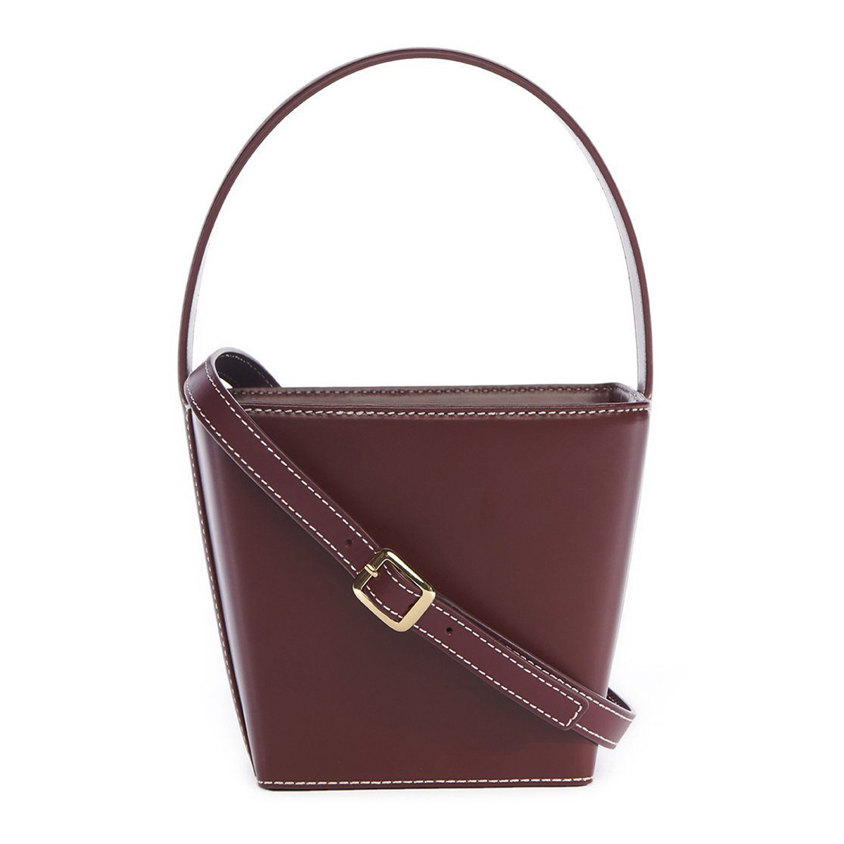 Staud + Edie Bag in Bordeaux