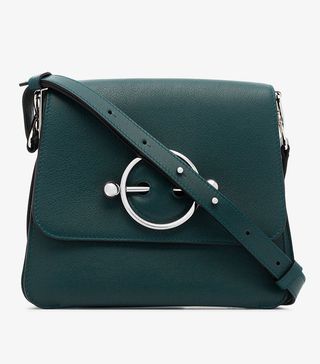 J.W Anderson + Green Disc Leather Shoulder Bag