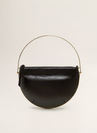 Mango + Metallic Hoop Bag