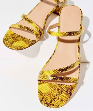 Urban Outfitters + Claudia Faux Snakeskin Sandal