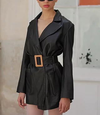 Tach Clothing + Ornella Leather Trench
