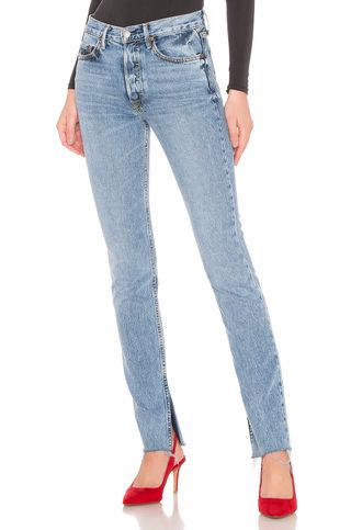 Grlfrnd + Addison High-Rise Split Boot Jeans