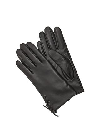 Mango + Bow Leather Gloves
