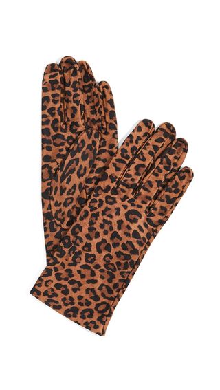 Carolina Amato + Leopard Print Gloves