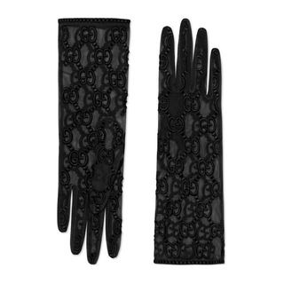 Gucci + Tulle Gloves With GG Motif