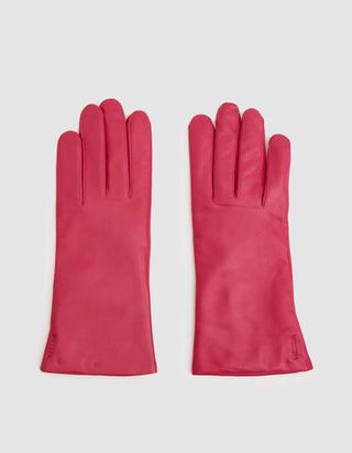 Hestra + Elisabeth Leather Glove in Carmine