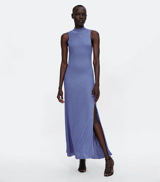 Zara + Knit Mock Neck Dress