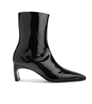 Rosetta Getty + Patent-Leather Ankle Boots