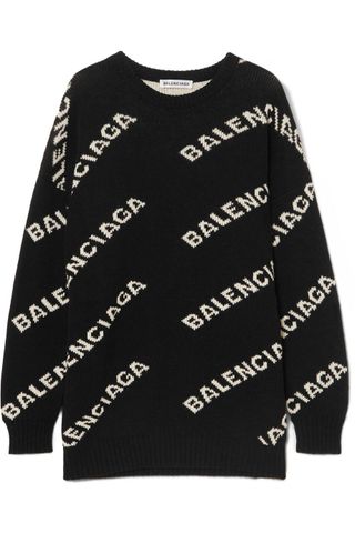 Balenciaga + Intarsia Knitted Sweater