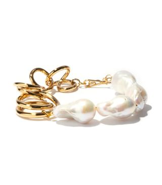 Completedworks + Befuddled Baroque-Pearl and Gold-Vermeil Bracelet