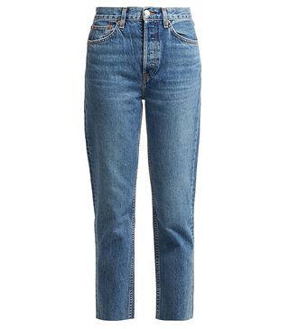 Re/Done Originals + Stovepipe High-Rise Straight-Leg Jeans