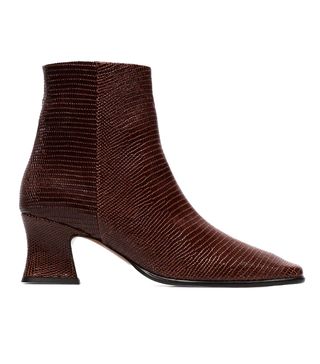 By Far + Naomi 60 Lizard Ankle Boots