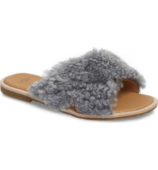 Ugg + Joni Genuine Shearling Slide Sandals