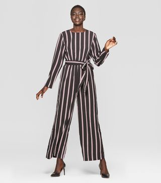 Who What Wear x Target + Long Sleeve Crew Neck Jumpsuit