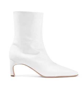Rosetta Getty + Patent-Leather Ankle Boots