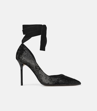Zara + Shiny Effect High Heel Shoes