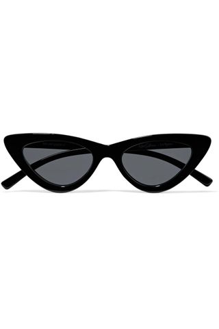 Le Specs + Adam Selman The Last Lolita Cat-Eye Acetate Sunglasses