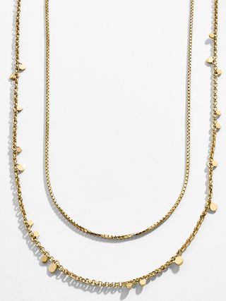 BaubleBar + Confetti 18k Gold Plated Layered Necklace
