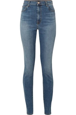 J Brand + Carolina 32 Inches High-Rise Skinny Jeans