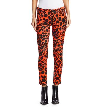 R13 + Leopard Print Kate Skinny Jeans