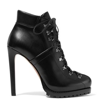 Alaïa + 135 Leather Ankle Boots