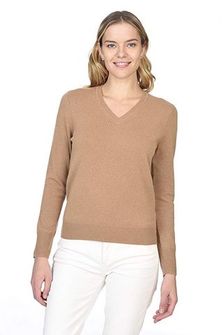 State Cashmere + 100% Pure Cashmere Long Sleeve Pullover