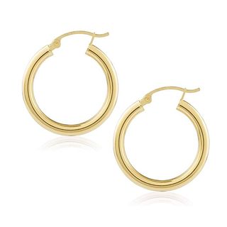 Juliette Collection + 14k Yellow Gold Classic Hoops