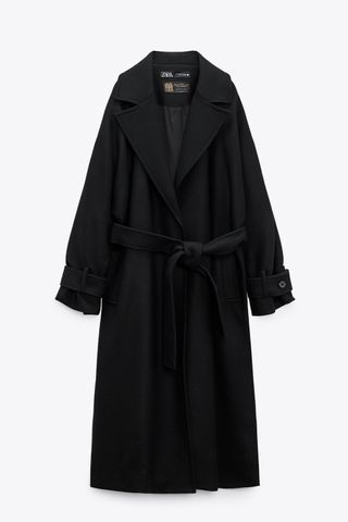 Zara + Blended Wool Coat