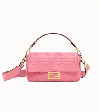 Fendi + Pink Baguette Bag