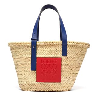 Loewe + Medium Woven Basket Bag