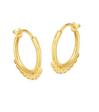 Missoma + Lucy Williams Mini Beaded Hinged Hoops