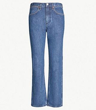 Rag and Bone + Mid-Rise Straight Jeans