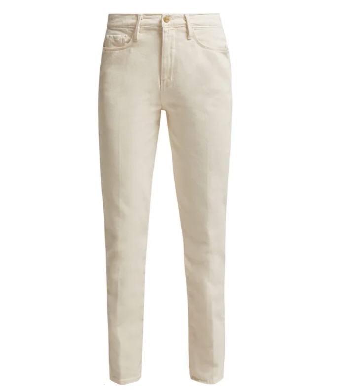 Frame + Le Slender High-Rise Straight-Leg Jeans