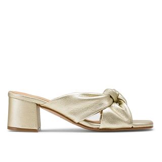 Russell & Bromley + Knotted Block Heel Mule