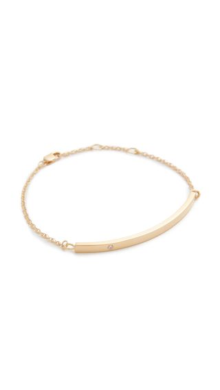 Jennifer Zeuner Jewelry + Horizontal Bar Bracelet With Diamond