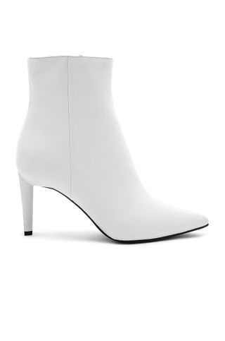 Kendall + Kylie + Zoe Boot in White Sheep Leather
