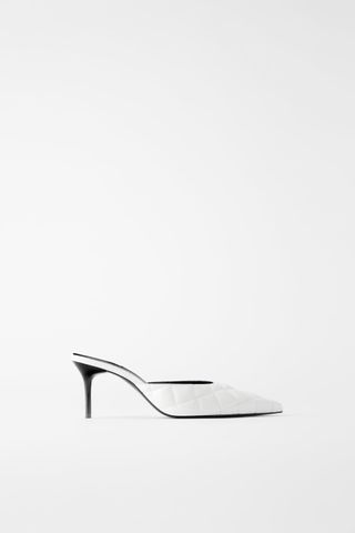 Zara + Quilted Heel Mules