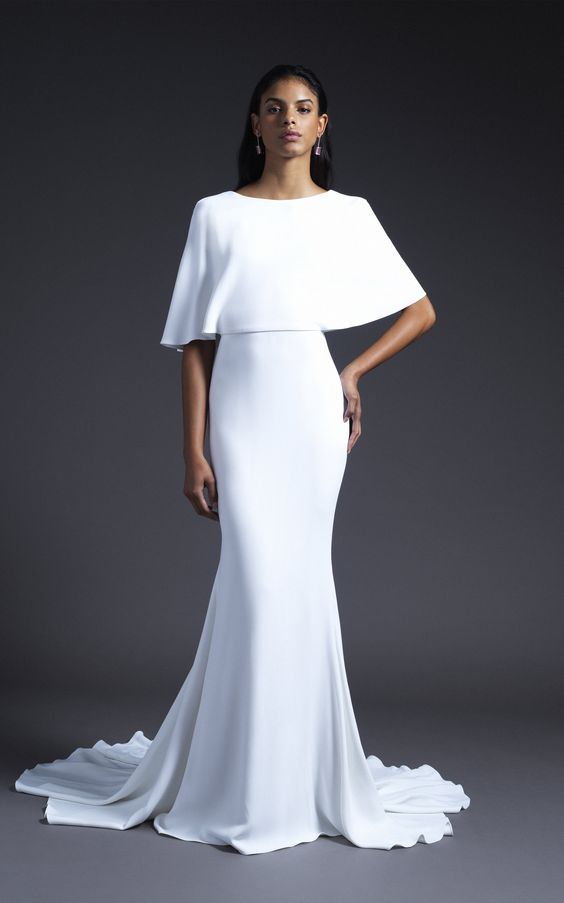20 Simple Winter Wedding Dresses For The Unfussy Bride Who What Wear 20 simple winter wedding dresses for the unfussy bride who what wear
