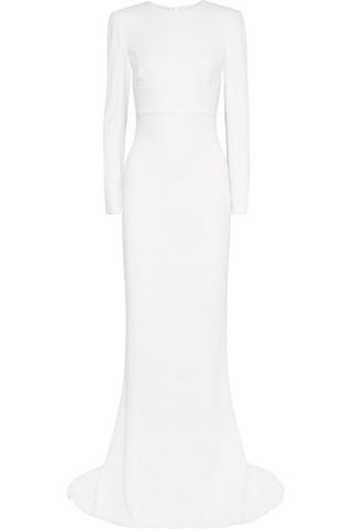 Stella McCartney + Open-Back Stretch-Crepe Gown