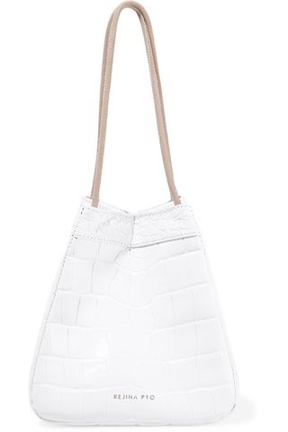 Rejina Pyo + Rita Croc-Effect Leather Bucket Bag