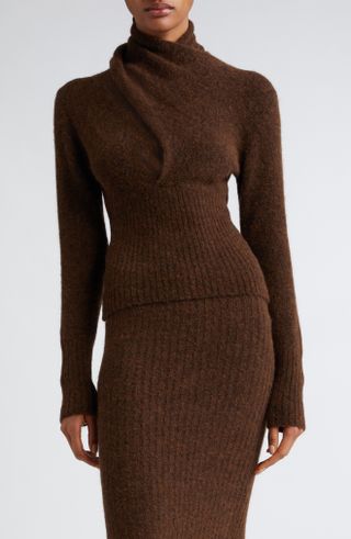Paloma Wool + Fico Scarf Tie Convertible Alpaca & Merino Wool Sweater