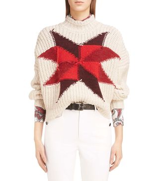 Isabel Marant + Hanoi Intarsia Patchwork Sweater