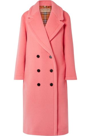Burberry + Oversized Double-Breasted Wool and Cashmere-Blend Coat