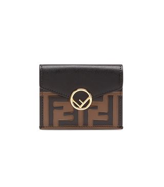 Fendi + Micro Trifold Leather Wallet