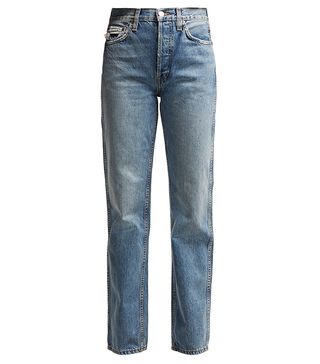 Re/Done Originals + High-Rise Straight-Leg Jeans