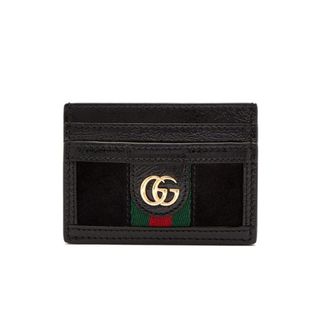Gucci + Ophidia Leather and Suede Cardholder