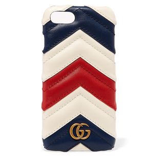Gucci + Quilted Leather iPhone Case