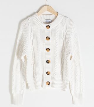 & Other Stories + Cable Knit Cardigan